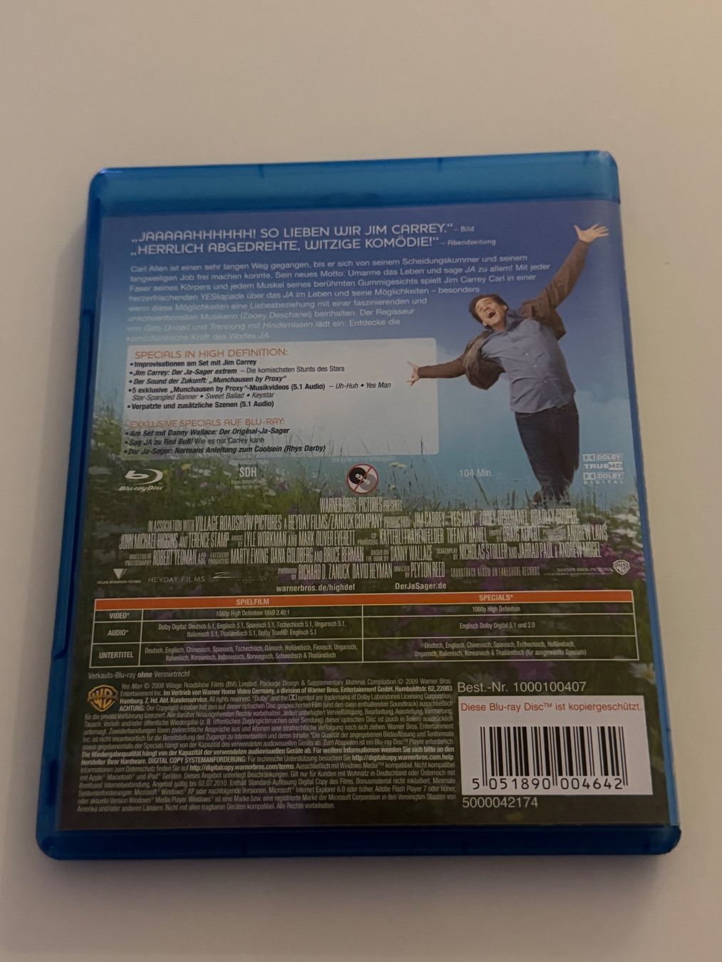 Tutti i DVDs: Jim Carrey - Der Ja-Sager - Blu-ray – Nuovo (secondo la descrizione) da Altstätten SG venduto da sheamus 1