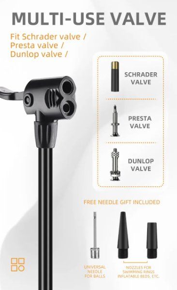 Pompe: Fahrradpumpe mit 160PSI Manometer – Nuovo e nell'imballaggio originale da Geneve venduto da Titi2008 5