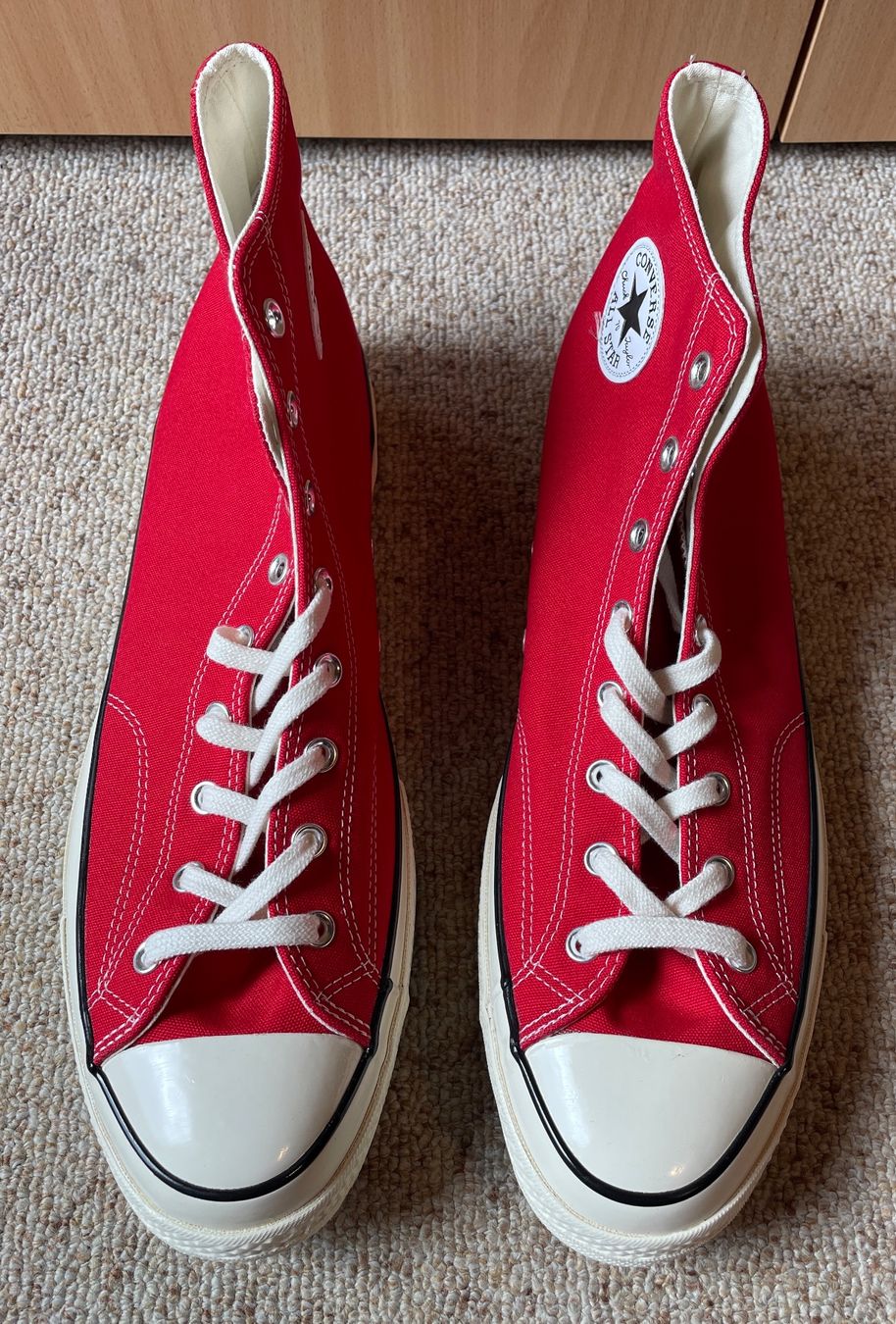 Converse Scarpe da uomo: Converse rot, Grösse 51.5, neu – Nuovo e nell'imballaggio originale da Gümligen venduto da soleil149