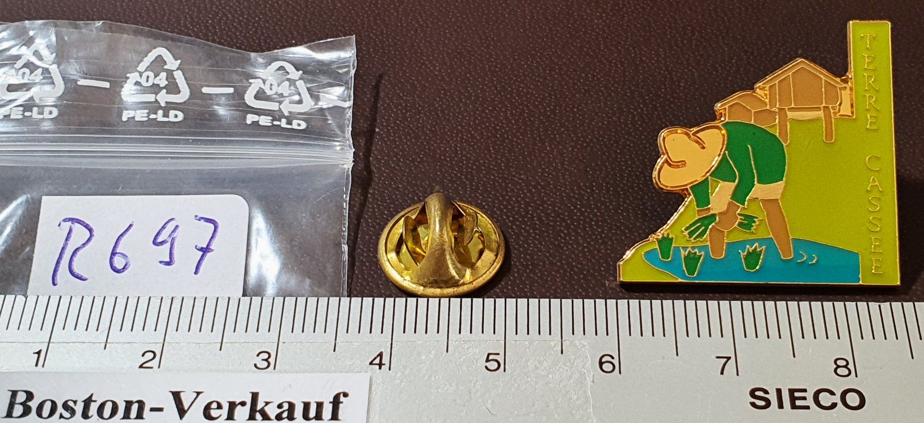 Placchette & Badge: R697 - Pin Terre Cassee – Usato da Reinach BL venduto da Boston-Verkauf 1