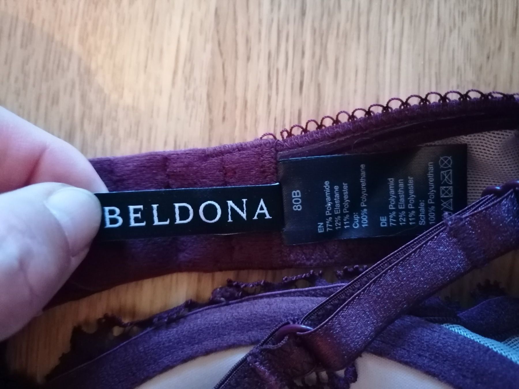 Beldona Sonstige Unterwäsche: Bh bordeaux-ecru von Beldona – Neu (gemäss Beschreibung) aus Thun von Nalu02 2