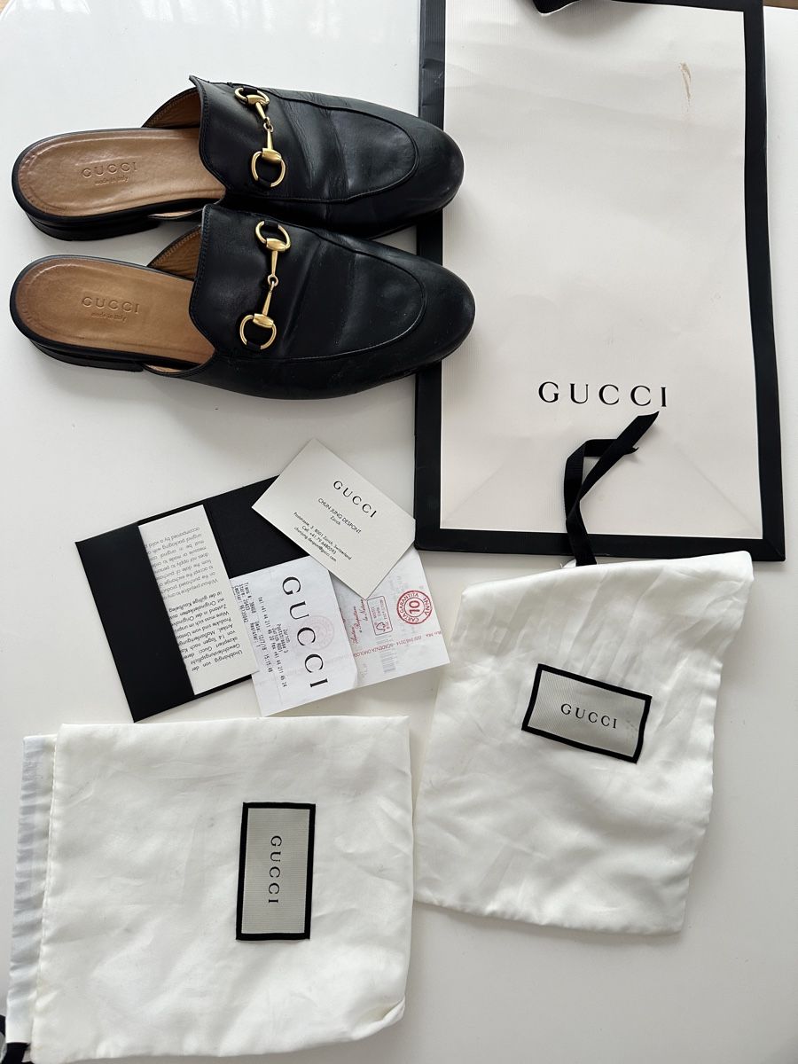 Gucci Scarpe da donna: GUCCI PRINCETOWN LEDER-HAUSSCHUHE – Usato da Affoltern am Albis venduto da hannahmilely 9