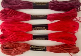 5x Stickgarn neu