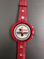 Leonidas Easy-Rider Chronograph Vintage 1970s – Rotes Gehäus