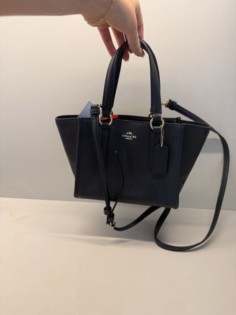 Handtasche Coach Crosby Carryall 21 dunkelblau Tasche 