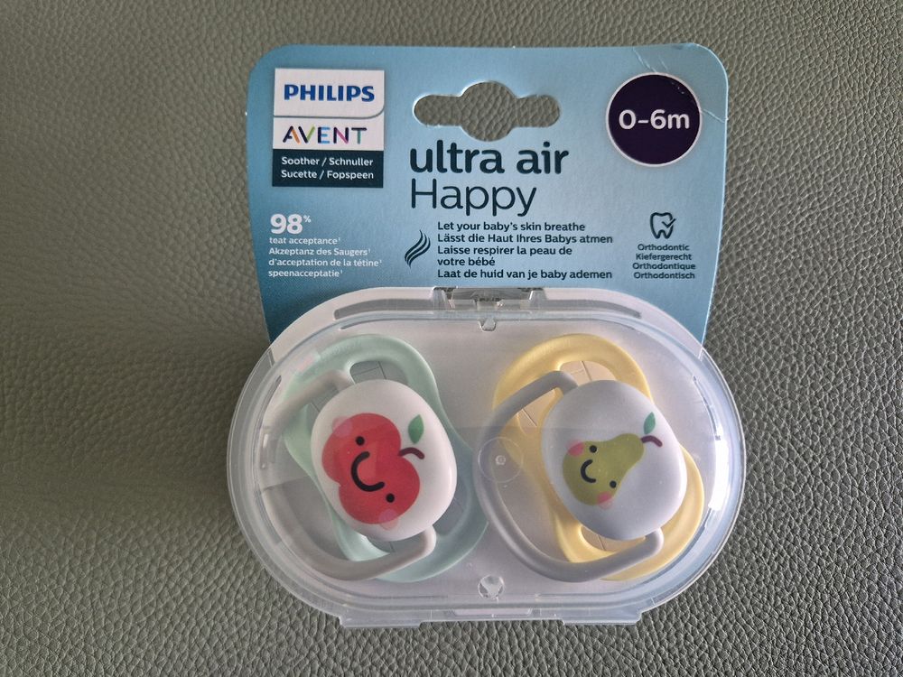 Philips Avent Ultra Air Happy: Ciuccio Che Fa Respirare La Pelle, Con Aperture Extra Large
