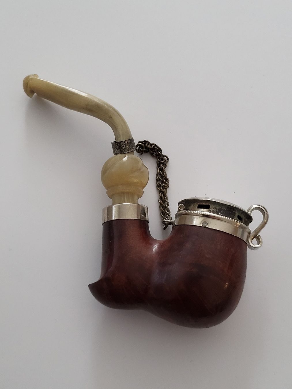 Pipes & Accessoires: Bauer Pfeife BRUYERE  mit Deckel und Kette – D'occasion à nunningen par mic_88k2 3