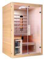 KOMBI Infrarotkabine ALICANTE + Vollspektrumstrahler + Sauna