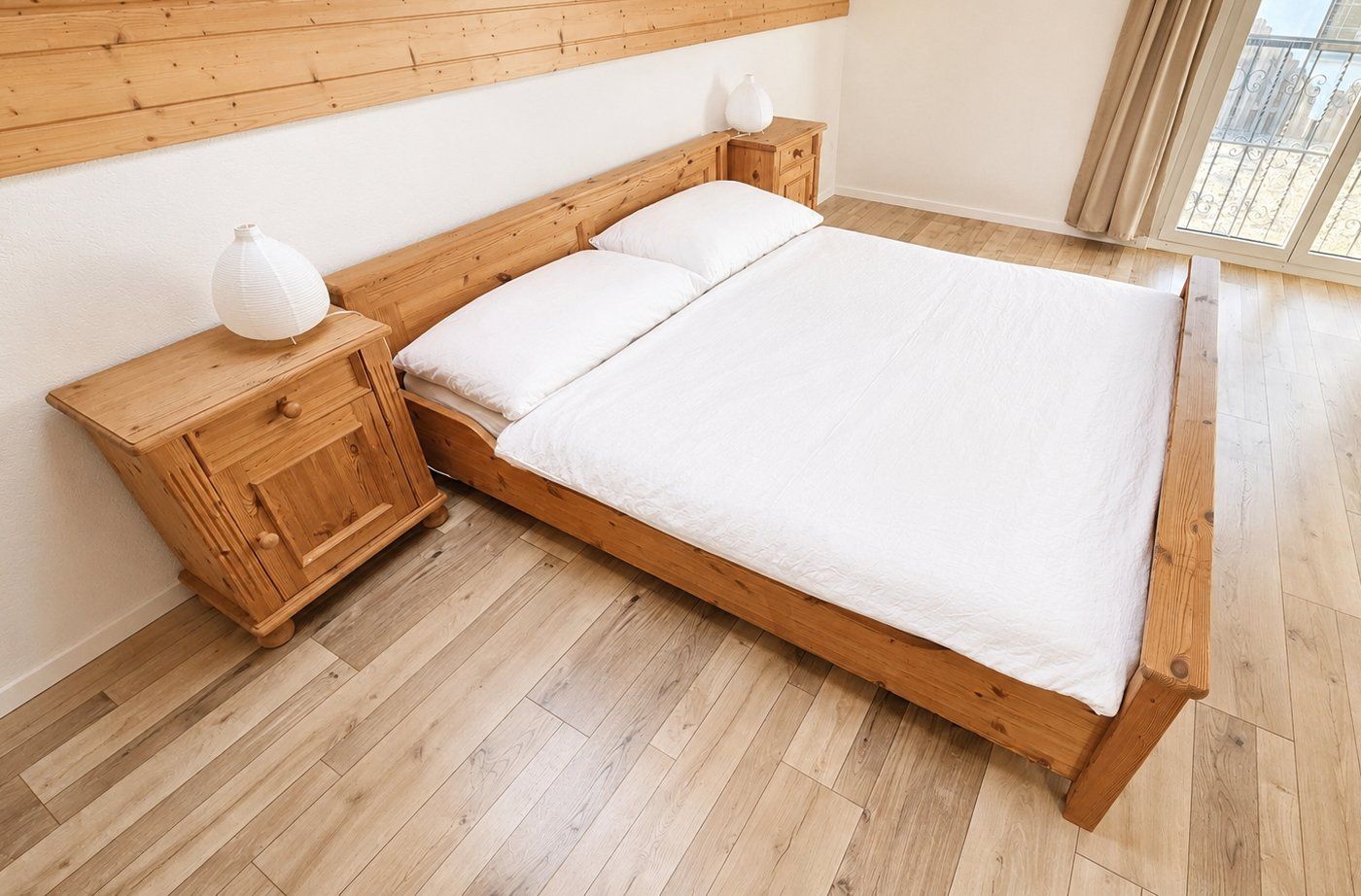 Betten: Doppelbett Kiefer – Gebraucht aus Hägglingen von Kanarienvogel 3