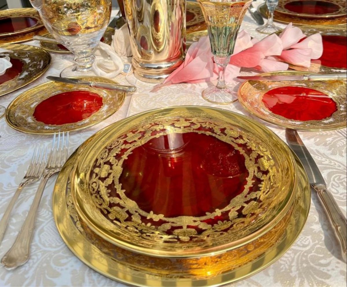Set di piatti: Piatti in cristallo e oro 24kt – Nuovo (secondo la descrizione) da Bern venduto da zero02 5