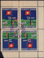 FELDPOST 2. DIVISION - Viererblock mit 2 ABARTEN