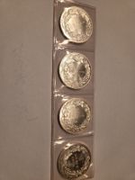 4x 1 Unze Silber 1994, 1995, 1996, 1998 Münze CHF Helvetia