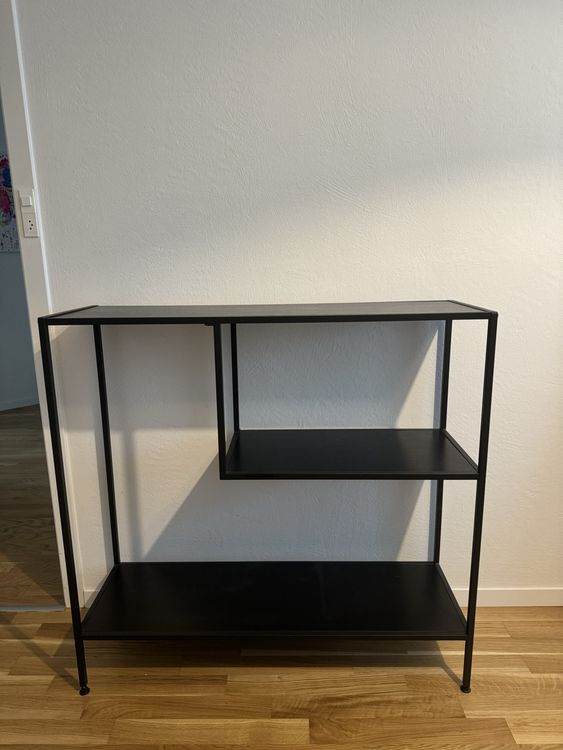 Metall-Regal 3-stöckig Mit Rollen – Schwarzes Lagerregal Für Garage, Keller, Büro, Max. 20,4 Kg Pro Ebene