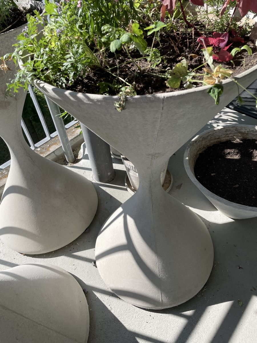 Eternit Vasi per fiori: 3 Guhl Spindeln, Diabolo – Usato da Zürich venduto da Punkt... 3
