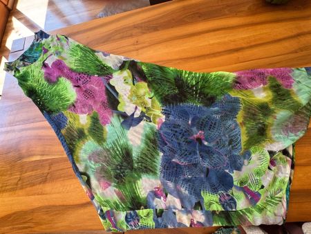 POETRY Maxikleid kunterbunt 2in1 blumig leicht Chiffon S/M