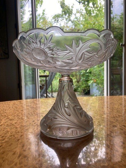 Ciotole: Jugendstil Fussschale, Pressglas, – Usato da Winterthur venduto da mona157 2