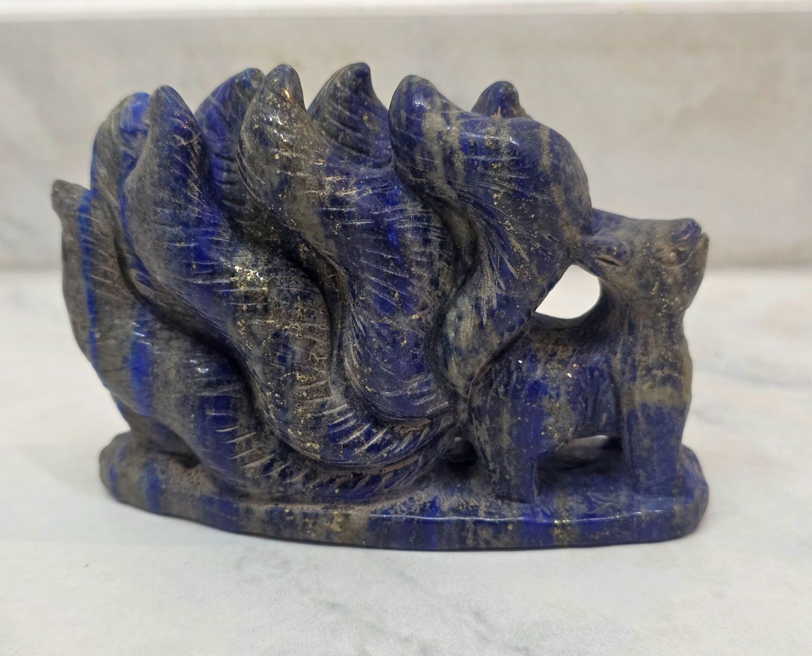Minerali & Pietre curative: Lapis Lazuli Fuchs 307g – Nuovo e nell'imballaggio originale da Matzingen venduto da Shay_Crystalz
