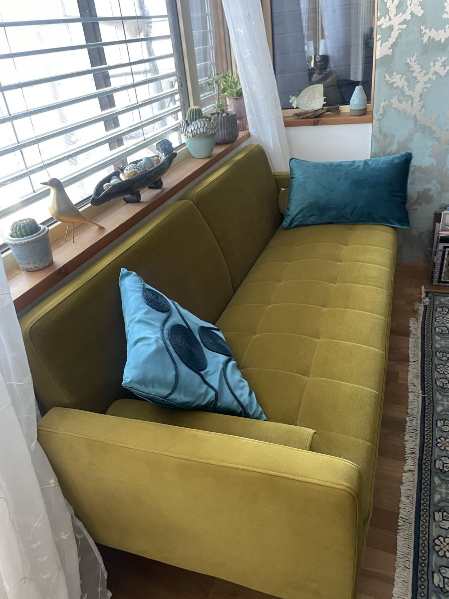 Sofas: Samt Bettsofa – Neu (gemäss Beschreibung) aus Rueun von Alegra787