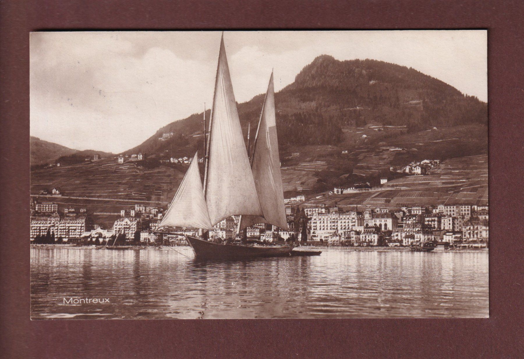 Ansichtskarten: MONTREUX - Barque du Léman - 1926 – Gebraucht aus Pully von nicecards