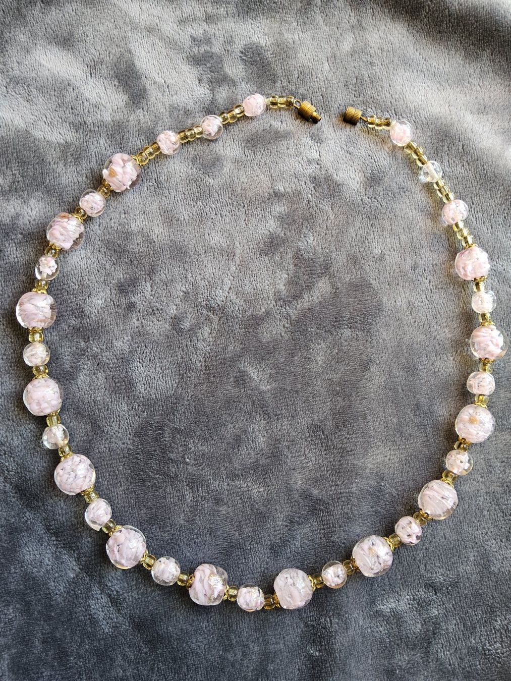 Murano Catenine: Vintage Rosa Murano Glas Halskette Collier – Usato da Zürich venduto da Aleick 6