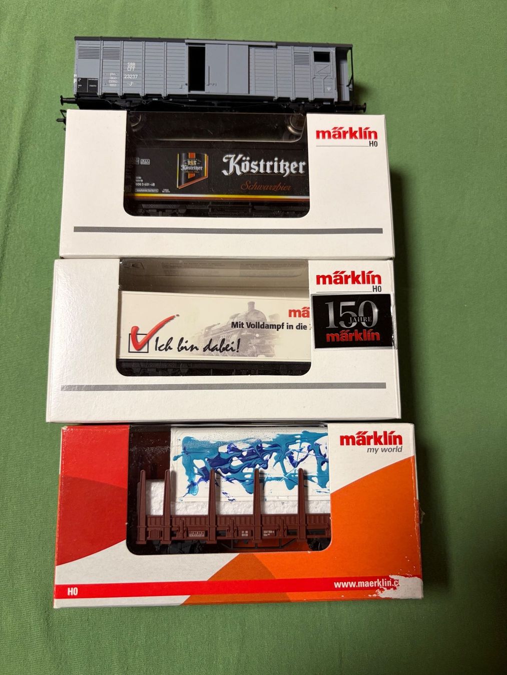 Märklin Modellini di ferrovie: 4 Stück Güterwagen Märklin – Nuovo (secondo la descrizione) da Oeschgen venduto da franz9