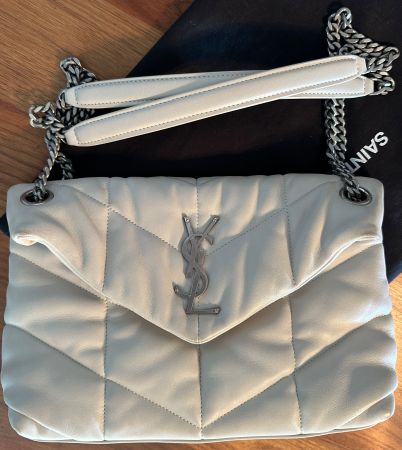 Saint Laurent Tasche, Loulou Puffer, Leder Creme, wie neu...