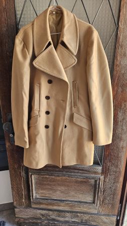 Cappotto in lana beige tg.52