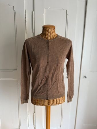 GLOBUS - Feinstrick Cardigan hellbraun-golden S