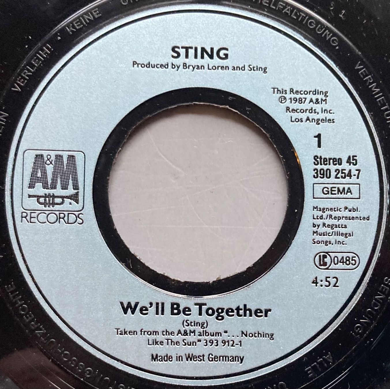 Schallplatten: POLICE / STING - WE'LL BE TOGETHER – Gebraucht aus Poliez-Pittet von Newtown-Records 2