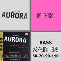 Aurora Premium Heavy Bass Strings - Pink
