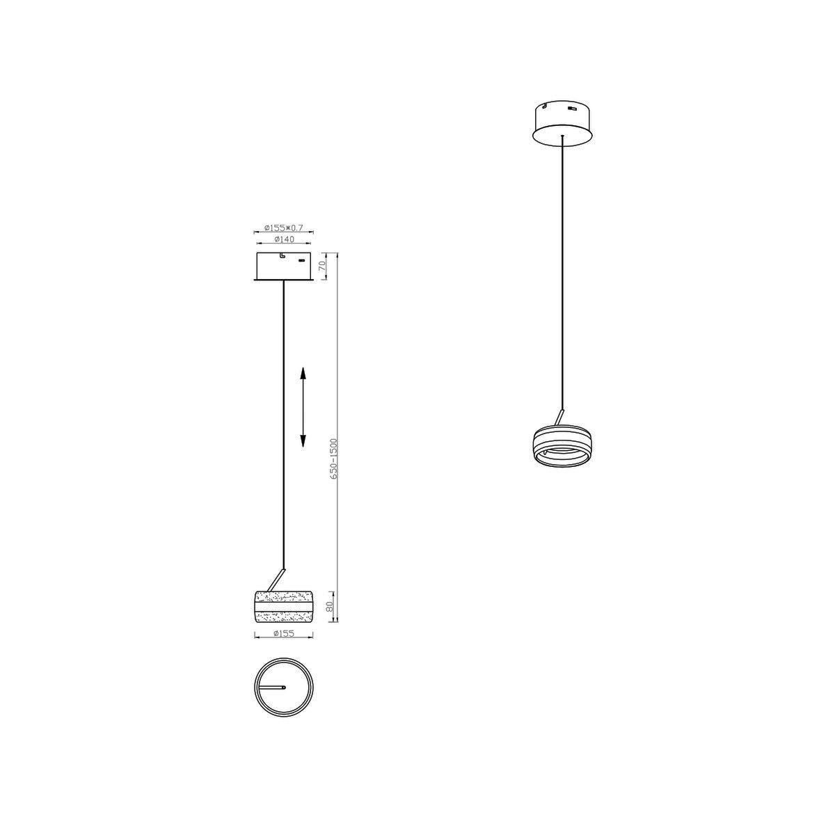 Lampadari & plafoniere: LED Pendelleuchte, CCT, 16 cm Ø, 150 cm – Nuovo (secondo la descrizione) da Kreuzlingen venduto da Smart-Light 9