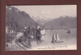 VEYTAUX - Gare et Château de Chillon - 1907