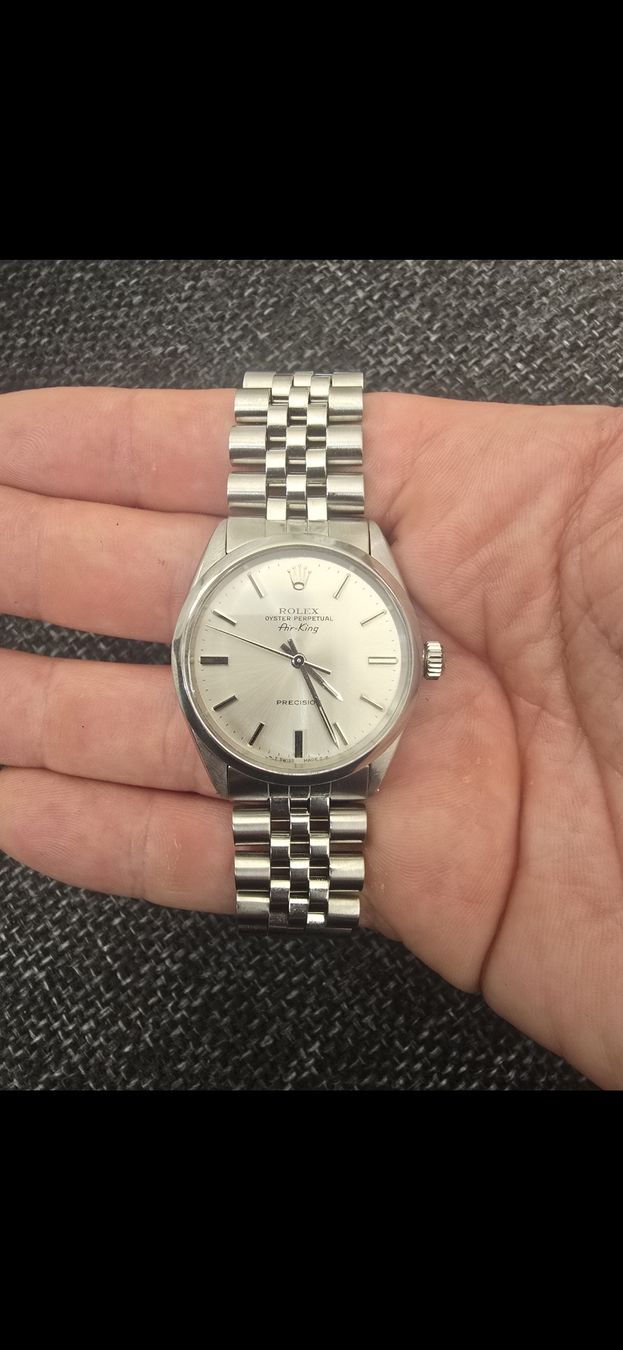 Rolex Orologi: Rolex Air-King Precision de 1956  Cadran Silver Soleil – Usato da Meyrin venduto da Silverrman