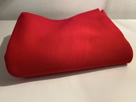 Jetzt noch!  Roter 80er Jahre Trickot Stoff 105x114 cm (T:1)