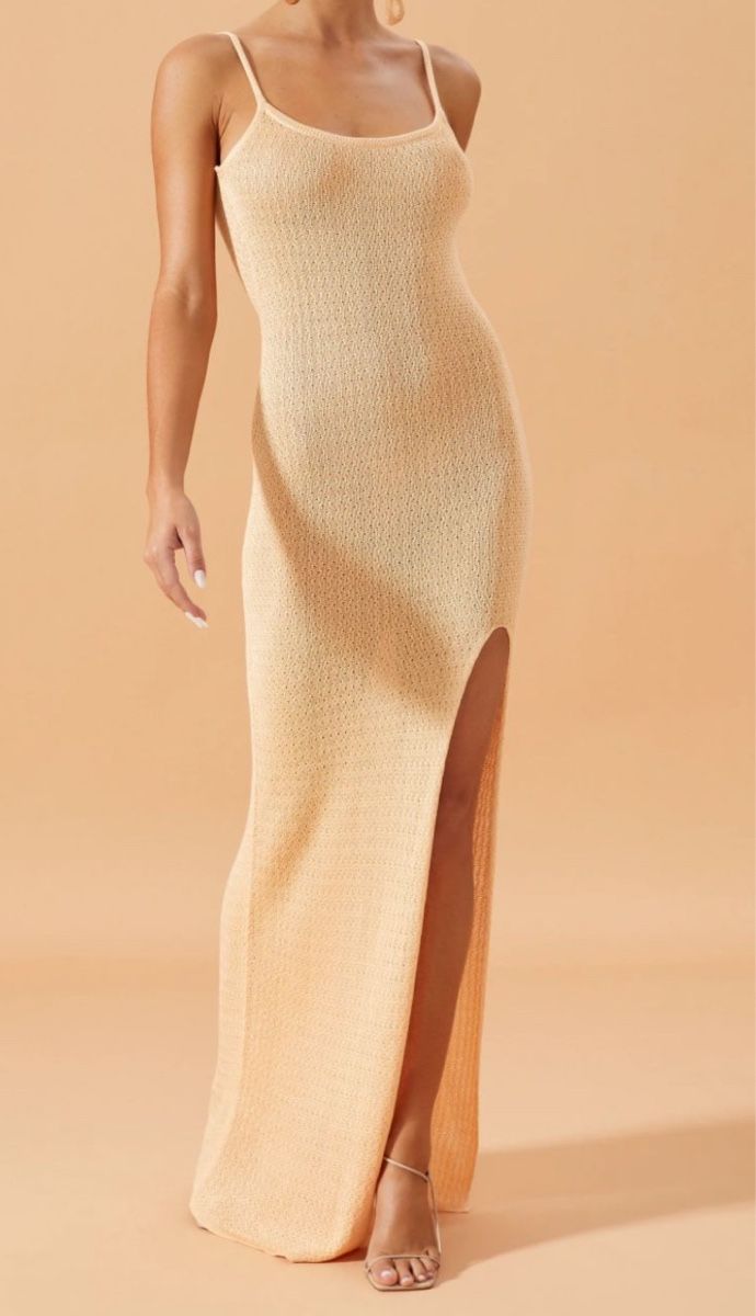 Kleider: Sommerliches Maxikleid in Apricot – Neu (gemäss Beschreibung) aus Vaduz von GiuliaSu