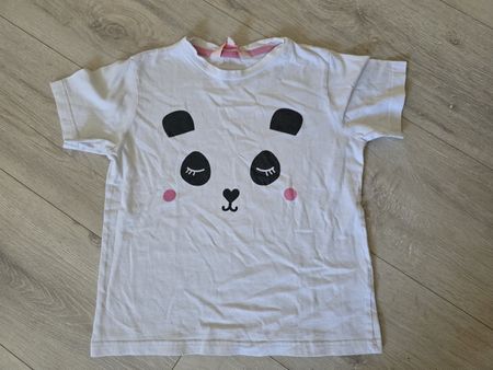 T-Shirt Panda weiss Grösse 9-10 Jahre guter Zustand