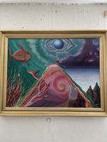Originalgemälde "Meerjungfrau" Acryl auf Leinwand - signiert
