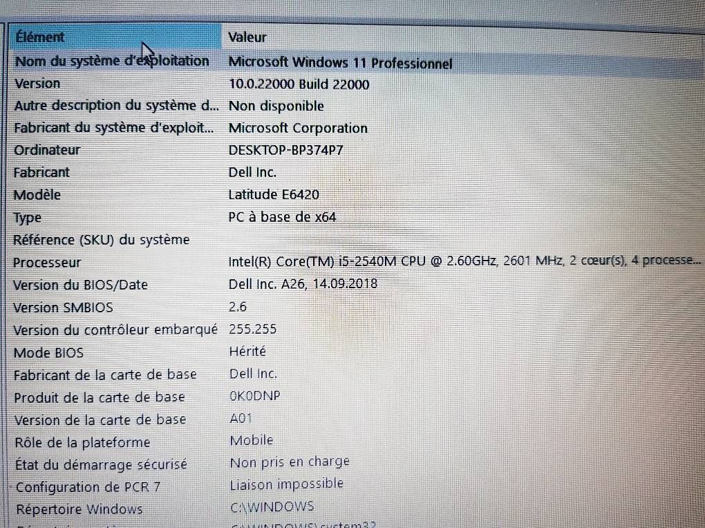 Notebooks: Dell Latitude E6420 Intel Core i5 CPU 2.60 GHz 2Go graphics  – Gebraucht aus Lausanne von Dukco 3