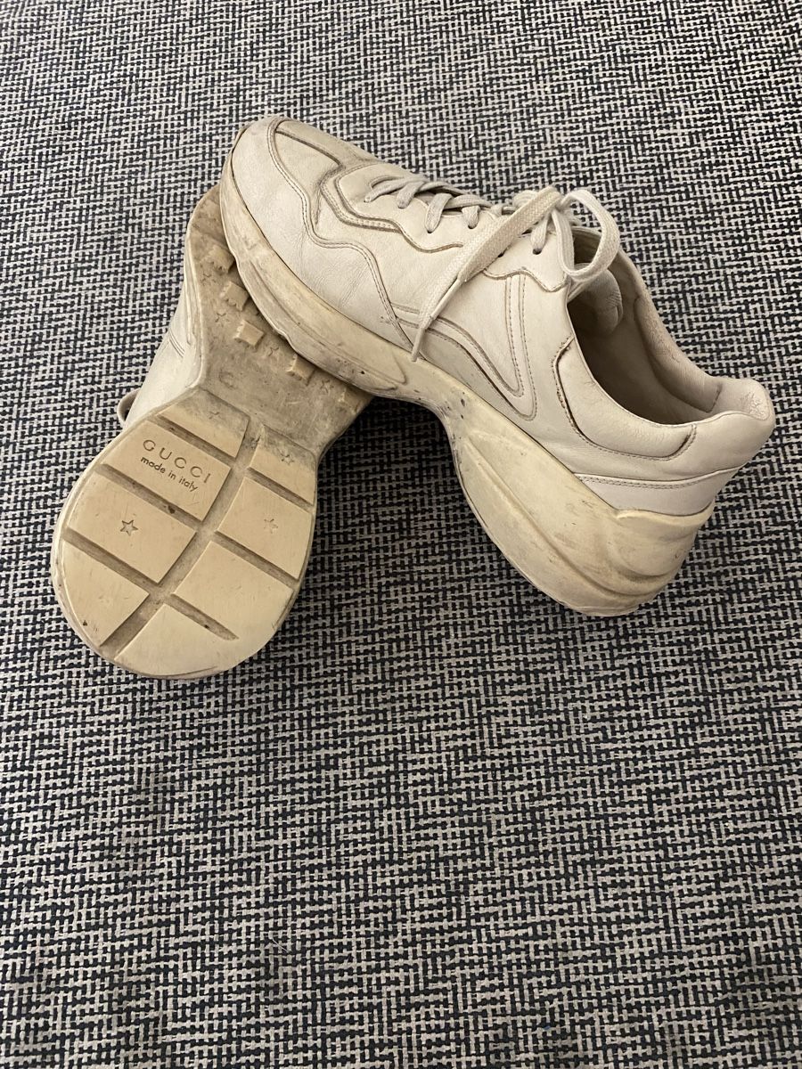 Gucci Scarpe da uomo: Gucci - Baskets en cuir taille 43 – Nuovo (secondo la descrizione) da Genève venduto da TheMattiBoutique 4