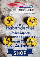 Fiat Abarth Nabendeckel Nabenkappen Deckel Gelb 60mm