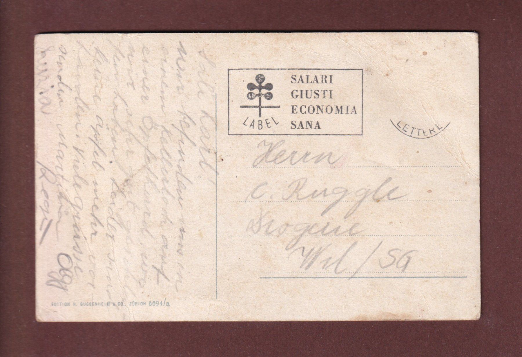 Ansichtskarten: MALOJA - Grab Segantini // Falte // – Gebraucht aus Pully von nicecards-shop 1