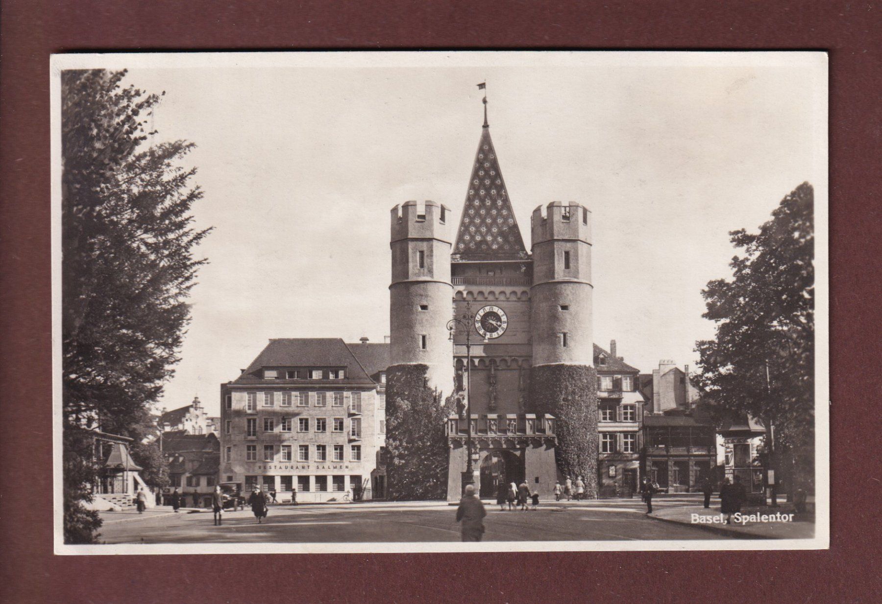 Cartoline postali: BASEL - Spalentor - 1929 – Usato da Pully venduto da nicecards