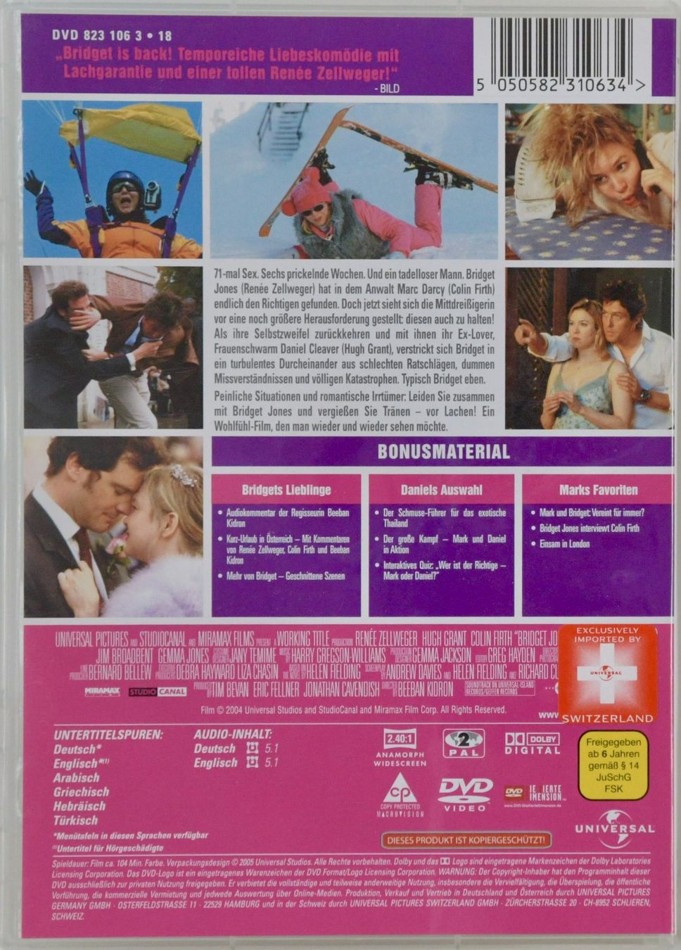 Tutti i DVDs: BRIDGET JONES - AM RANDE DES WAHNSINNS – Usato da Remetschwil venduto da tgd_gbp8 1