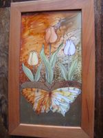 Plaque en porcelaine peinte Gerold-Tettau