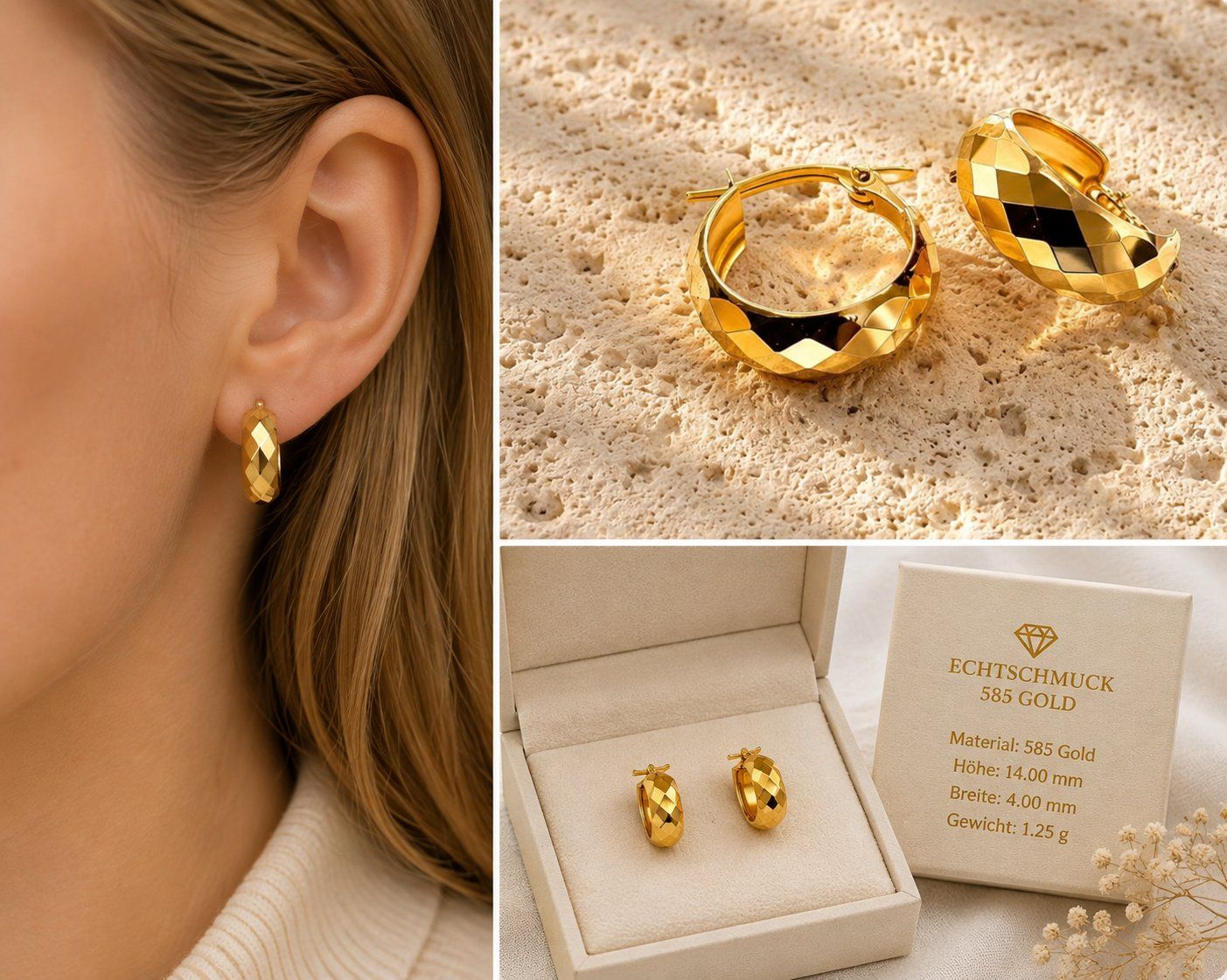 Orecchini pendenti & Orecchini a lobo: Ohrringe Damen 14 Karat – Usato da Hemmental venduto da Zirconwelt 5