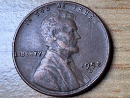 USA 1 Cent - Wheat Penny 1952 D - Denver Mint
