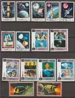 Timbres espace Apollo 12 et divers pays