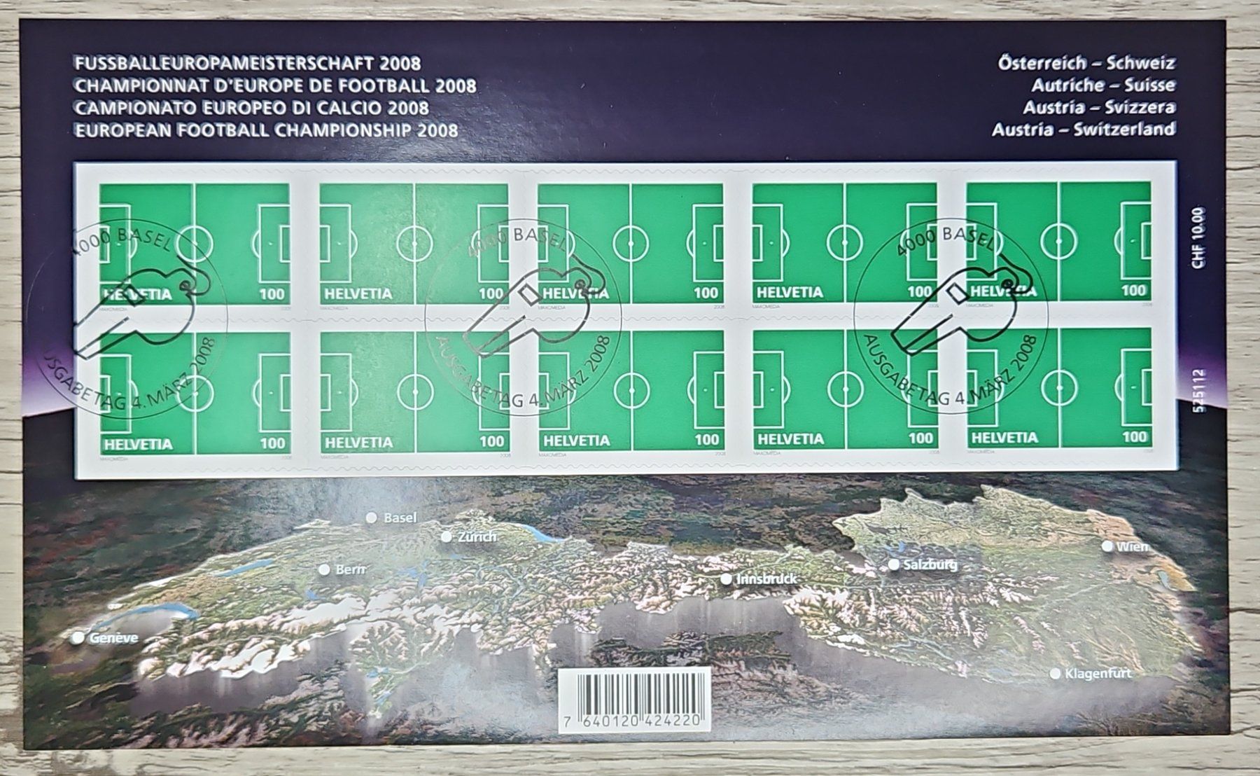 Alle Briefmarken: CL20 Bloc Timbre Suisse Oblitéré 2008 – Gebraucht aus Cousset von Patrick_Collections