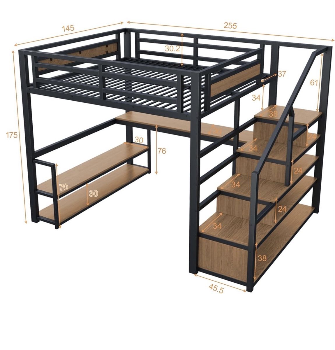 Betten: Metall-Hochbett – Neu (gemäss Beschreibung) aus Kienberg von mul_y9fn 1