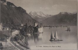 CHILLON  -  Ligne CFF & Château - 1959